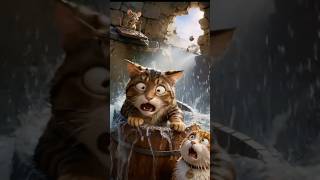 The Mouse Outsmarted Both Cats #shorts #funny #animals 🧀