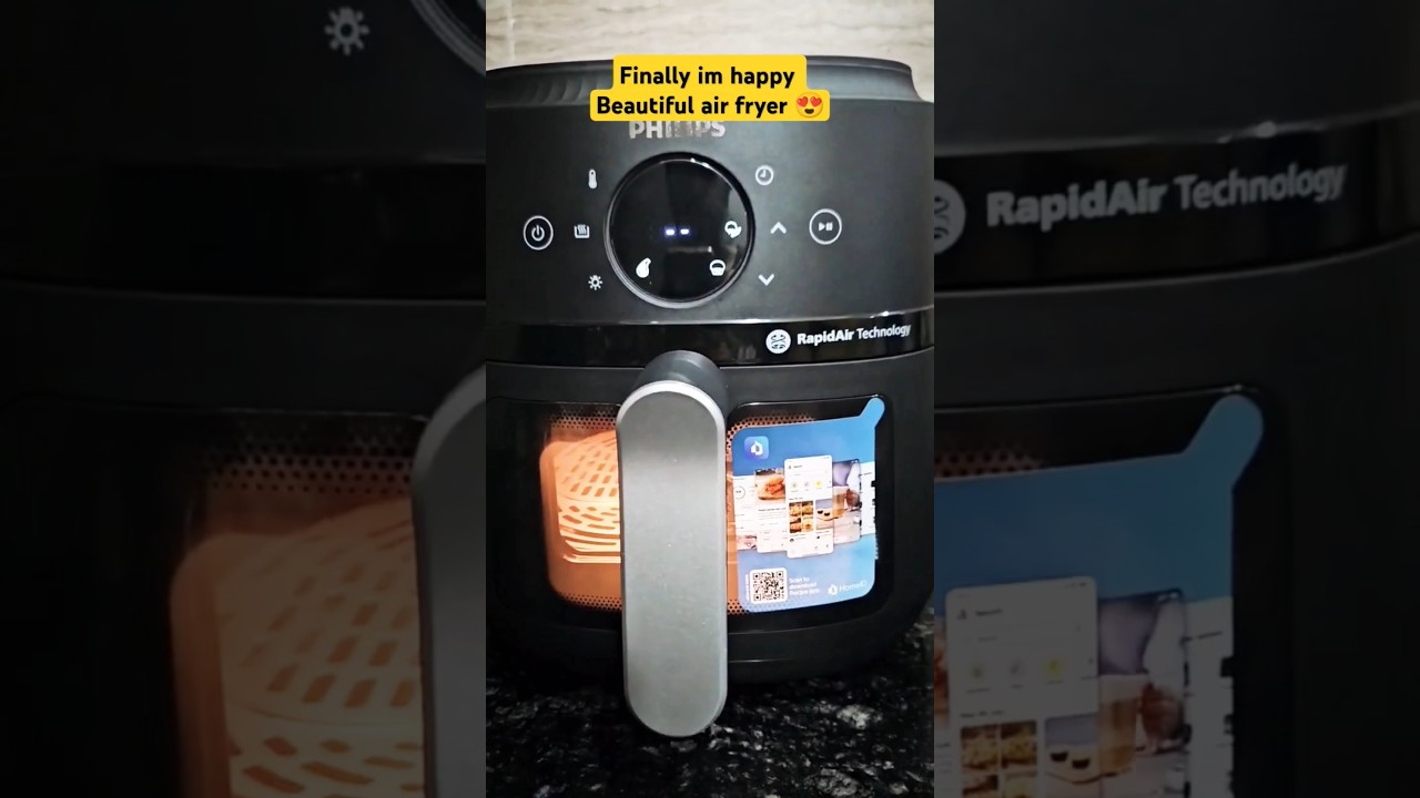 Philips air fryer NA221 ,4.2L beautifully finished 😍 opening demo look 😄 