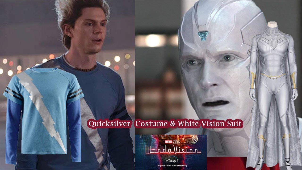 Quicksilver Costume & White Vision Costumes Show | Wandavision 2021