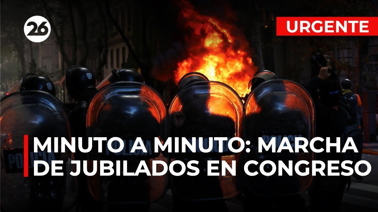 🔴 EN VIVO: Marcha de jubilados en el Congreso, MINUTO A MINUTO 📢 - YouTube