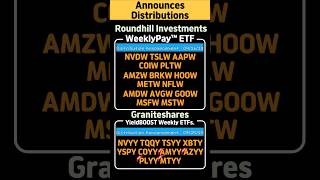 (New launched 2ETFs) Declaration 9/26/2025. #weeklypay #yieldboost #mtyy #plyy