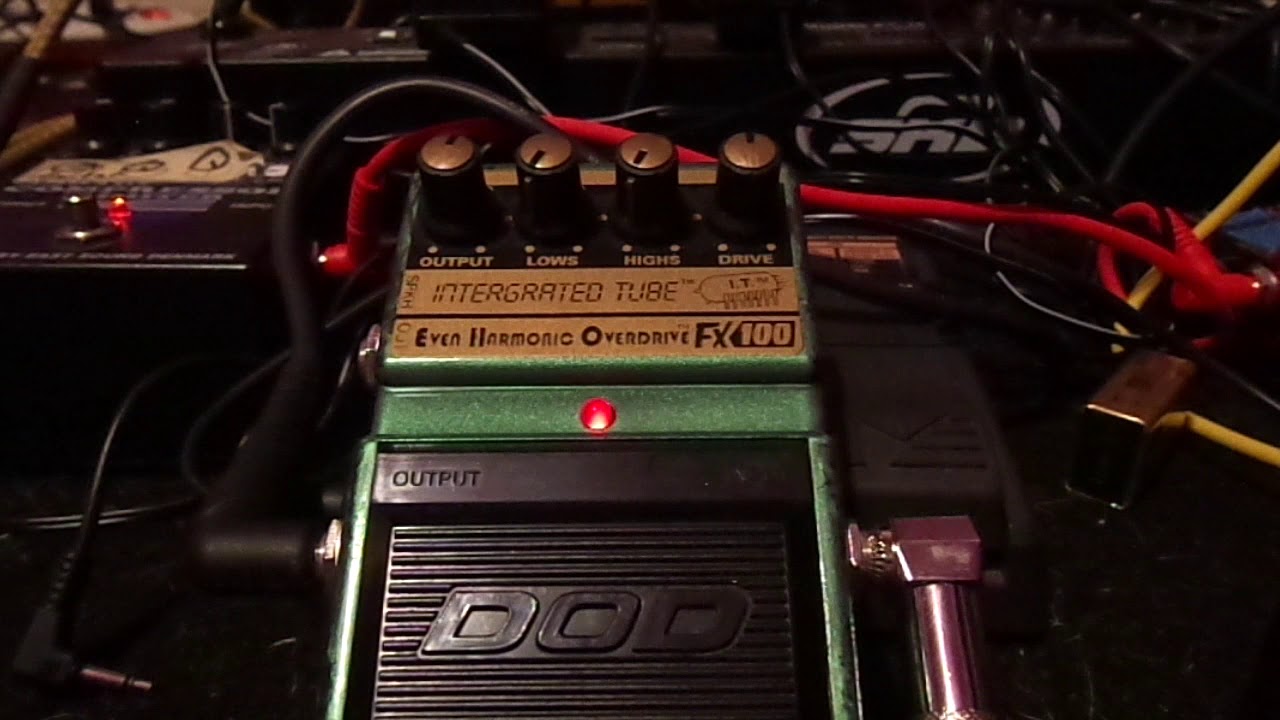 FX100 Intergrated Tube Even Harmonic Overdrive on bass - YouTube