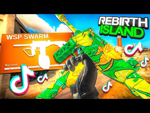 the MAX DAMAGE WSP SWARM TIKTOK CLASS SETUP on REBIRTH ISLAND WARZONE!