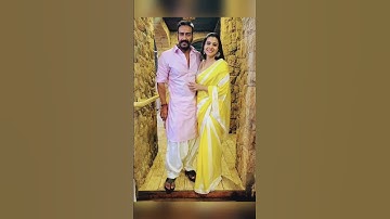 Ajay devgan with beautiful 😍 wife Kajol Devgan #ytshorts #ajaydevgan #viral