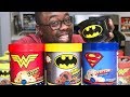 DC SUPER HERO ICE CREAM TASTE TEST - First Time!! (Black Nerd)