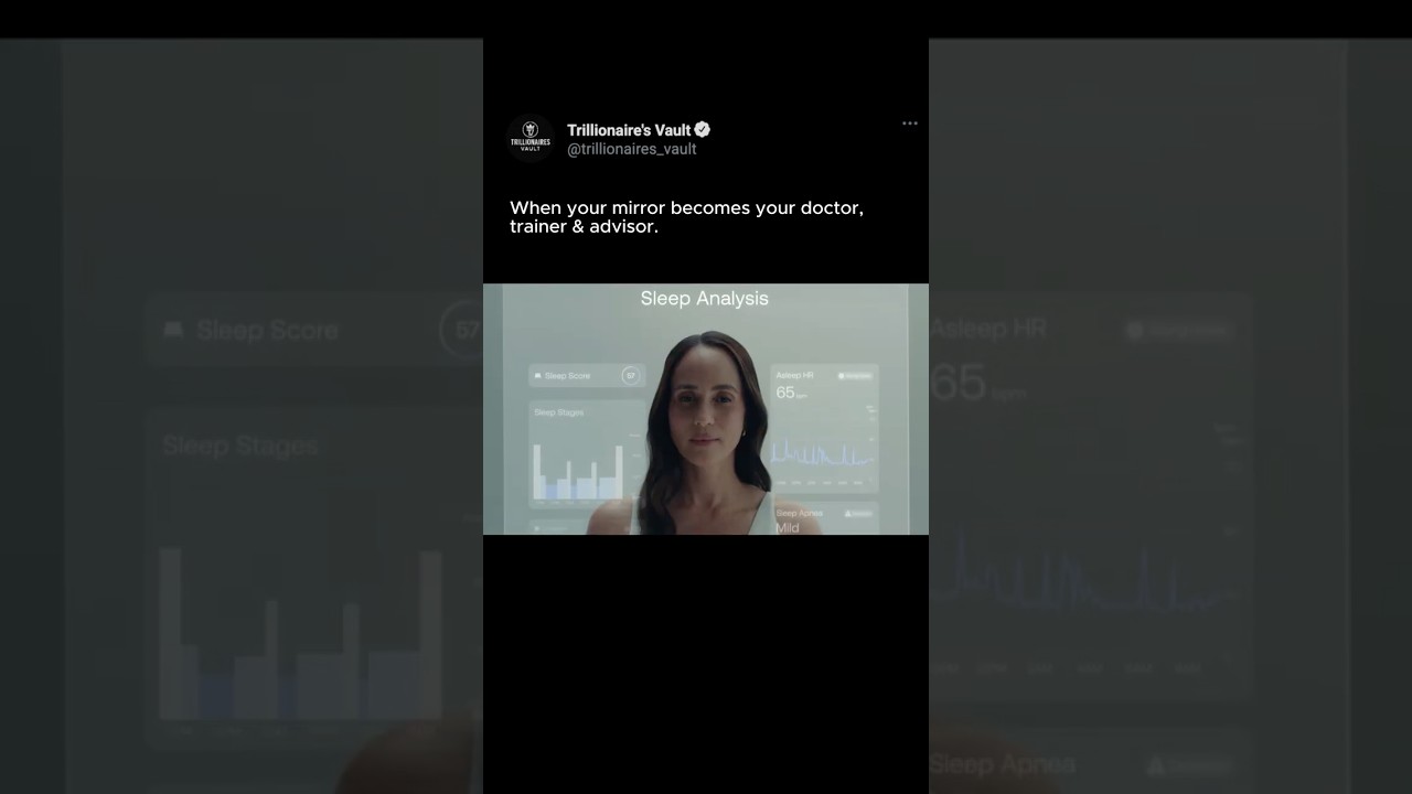 This isn’t just a mirror… it’s your AI health command centre !!!🪞🤖✨