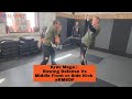 Rowing Defense Vs Middle Front or Side Kick How To Lesson