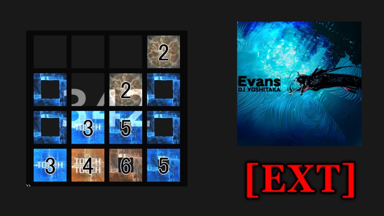 jubeat】Evans(EXT) 譜面確認(シャッター+ハンドクラップ+同時色分け