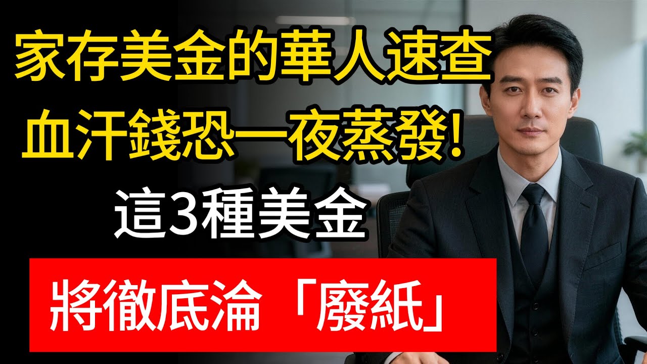 2026年銀行不再收！這3類舊鈔淪「廢紙」，銀行內部透露：最後期限不等人！家存美金的華人速查，百萬積蓄恐瞬間歸零！#2026美金新規 #銀行拒收 #美元作廢 #反洗錢