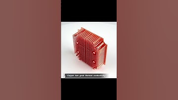 Copper forged pin fin heat sink #heatsink #radiator #