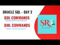 Day-2 Oracle SQL || DDL drop,rename,truncate || DML insert,update,delete commands with example