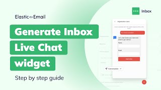 Live Chat widget in Inbox (Elastic Email): how to set it up and embed It on your website