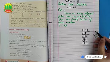 Factors and Multiples -- Class 4 Math, Exercise 2d, Lecture 11,  | 🏡 @Ilm Ka Ghar 🏡