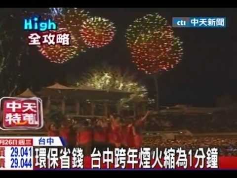 中市跨年煙火60秒 秒數短發數多