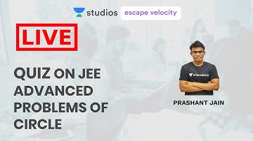 Live Quiz on JEE Advanced Problems of Circle | Complete Coordinate Geometry (IIT - JEE)
