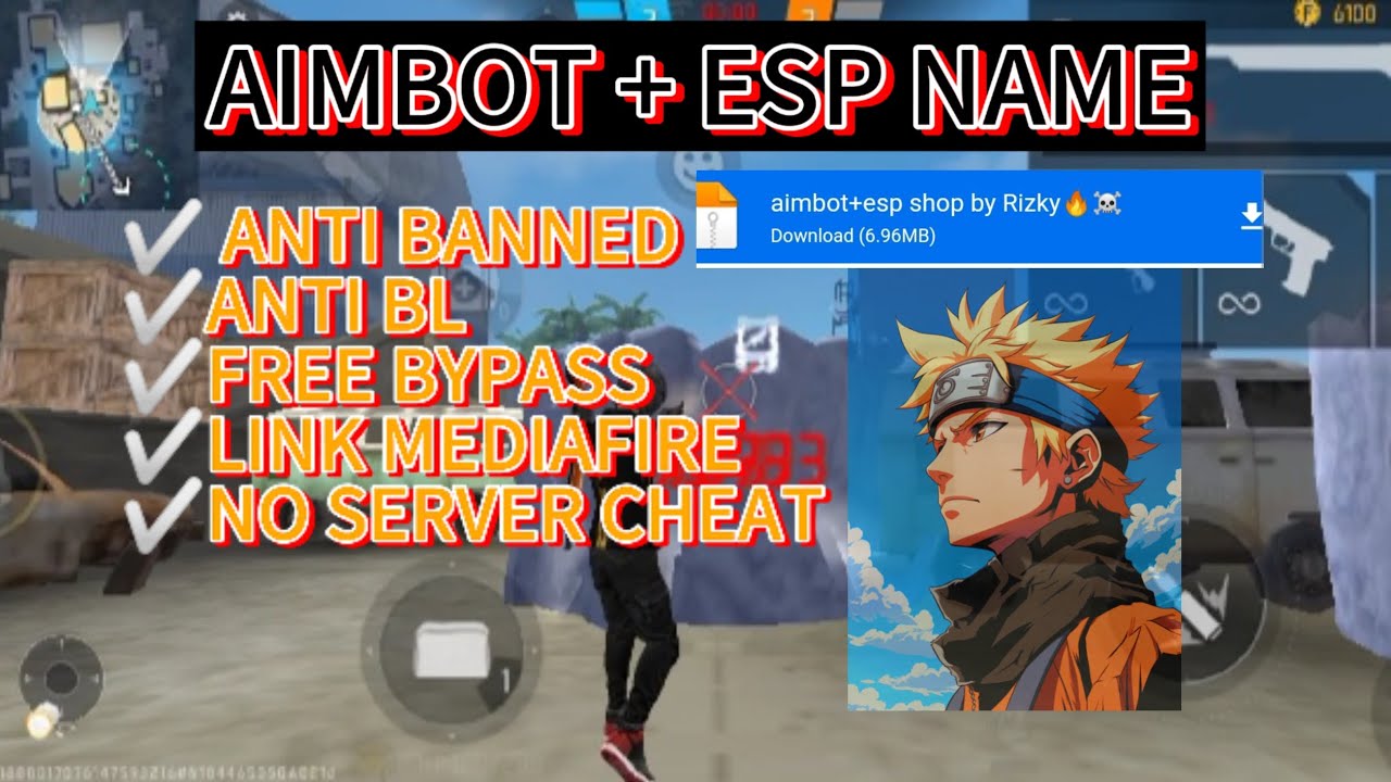 AIMBOT + ESP NAME FREE BYPASS ANTI BANNED DAN BL DIJAMIN GACOR - YouTube