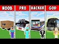 Minecraft NOOB vs PRO vs HACKER vs GOD: BUS CHALLENGE