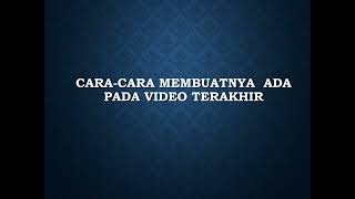 Contoh Pembuatan Botol Sifir