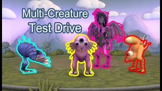 Spore:  Multiple Creatures in Test Drive??  Now real.