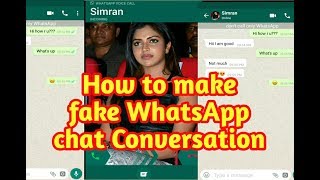 How to make fake WhatsApp chat conversation in any android mobile screenshot 1