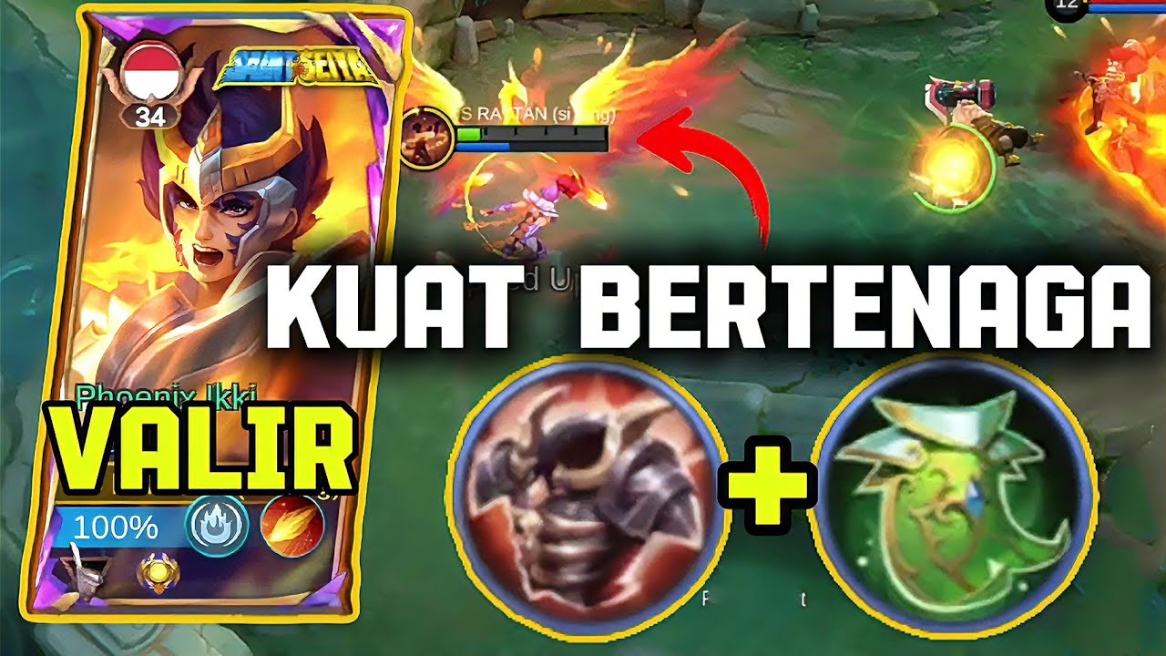 KUAT BERTENAGA KUAT BERDAMAGE‼️VALIR DENGAN BUILD TANK BERTAHAN WALAU DARAH TIPIS ~ MLBB