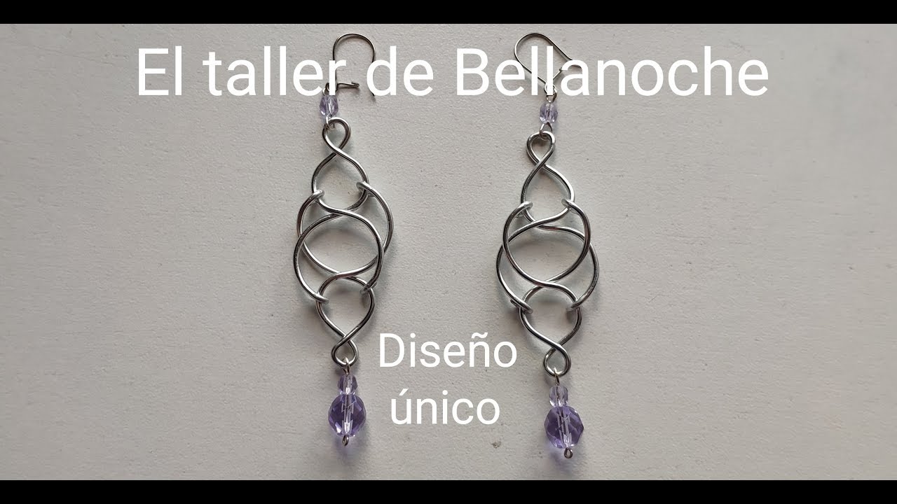 HOW TO MAKE WIRE MESH EARRINGS-COMO HACER UNOS PENDIENTES DE ALAMBRE ENTRELAZADO