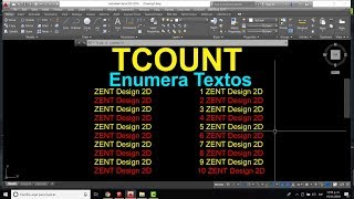 Tcount Autocad - Enumera Textos