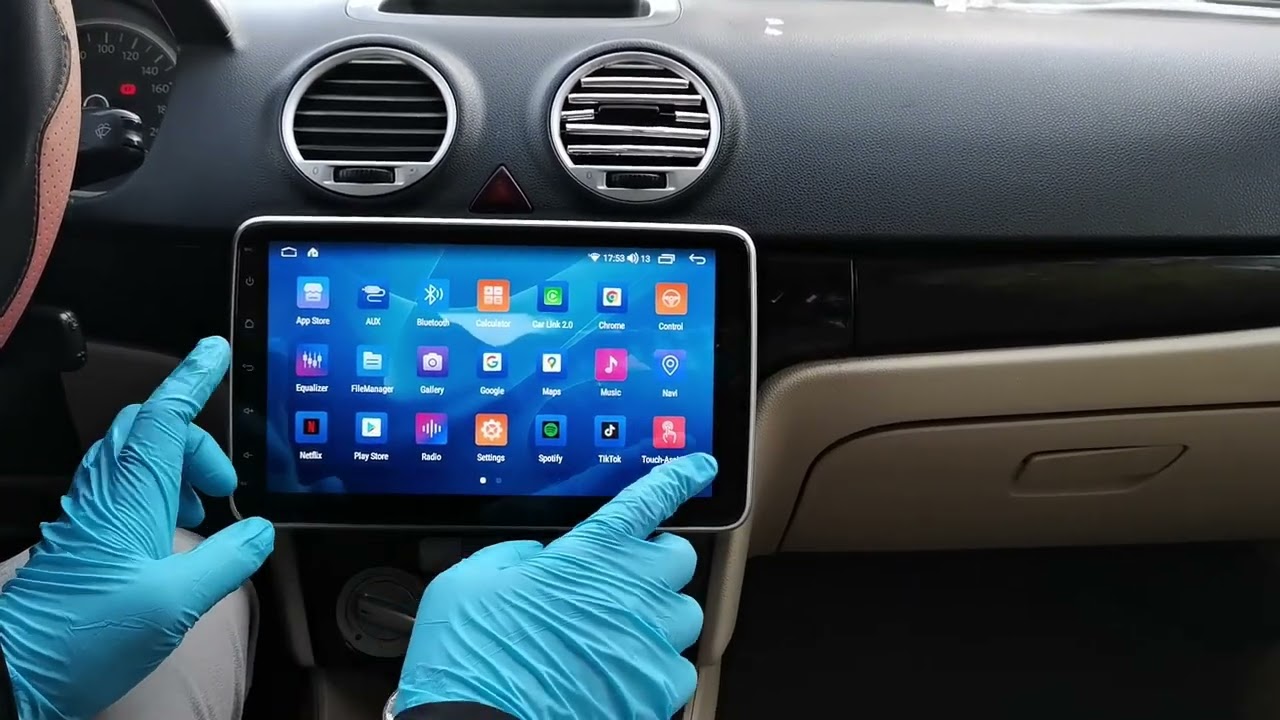 Tesla style with 10.2' screen for VW GOLF/PASSAT/TOURAN/POLO/ with wireless carplay /android auto