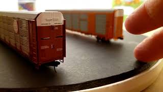 #All-New Intermoutain N Scale Autorack, & Scale Trains Autorack side by side