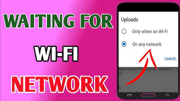 Waiting For Wi-Fi Problem // YouTube Video Upload Waiting For Wi-Fi