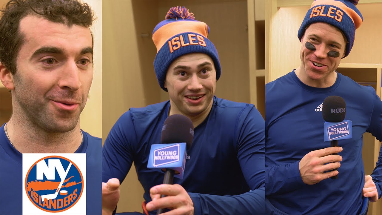 NY Islanders Players Prepare for NHL Stadium Series at MetLife Stadium