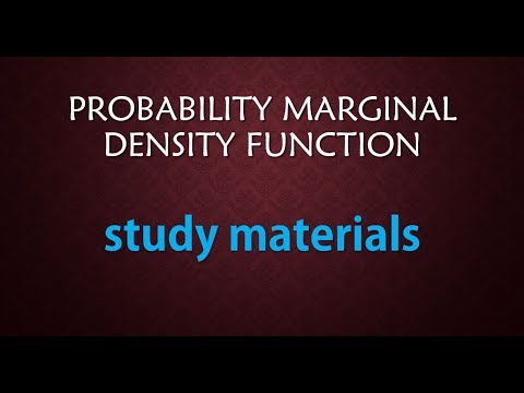 Probability marginal density function  study material+online lecture gmat+bank po+hsc+gate