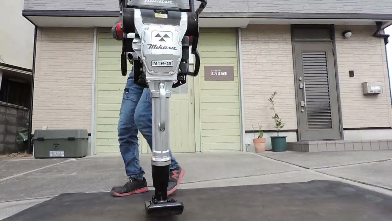 美品】ランマー MIKASA MTR-40H 狭所用 転圧機 タンピングランマー