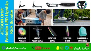 Light Up Folding Kids Kick Scooter Unboxing Review And Fun Sha Kids Fun
