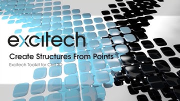 Excitech Toolkit for Civil 3D - Create Structures from Points