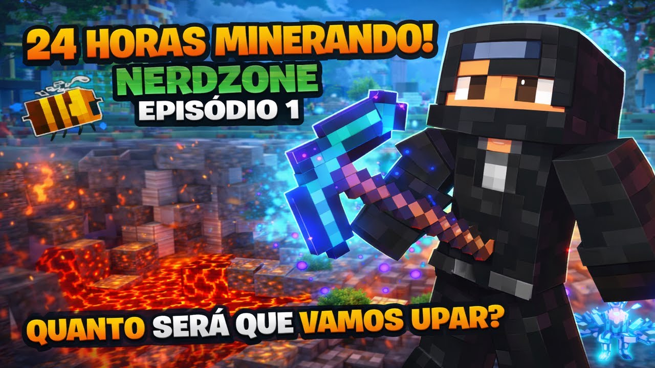 24 HORAS MINERANDO NO NERDZONE! ATÉ ONDE MINHA PICARETA VAI CHEGAR? #1