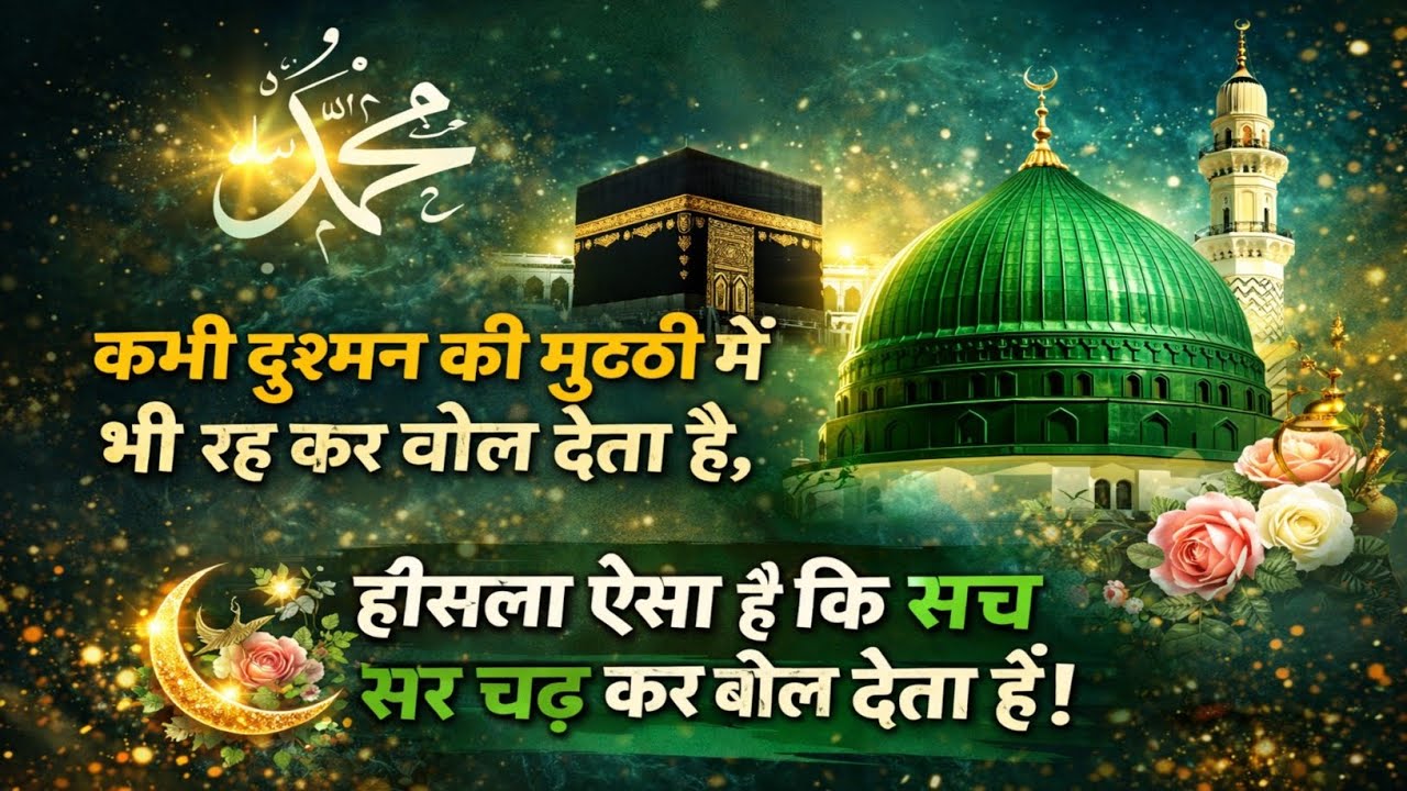 Naat Shareef { कभी दुश्मन की मुट्ठी में भी रह कर बोल देता है} Mohammad ...