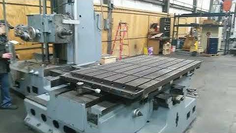 4" LUCAS MODEL 44IB-72 HORIZONTAL TABLE TYPE BORING MILL, #50 TAPER: Yoder Brothers #10274