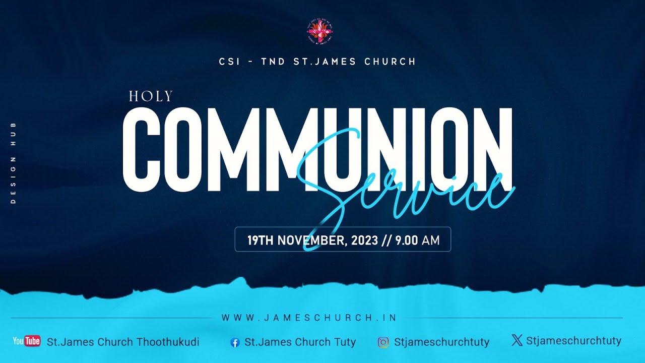 🔴🅻🅸🆅🅴 CSI - Holy Communion Service | St James church - Tooveypuram, 19 ...