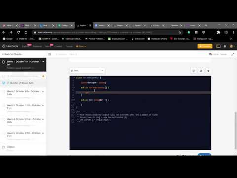 Number of Recent Calls || Leetcode Problem 993