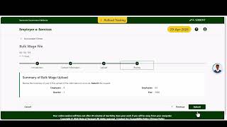 Demonstration: How to File a Bulk Quarterly Wage and Contribution Report in the New UI System