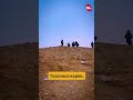 После аламан улака в Узгене поле оказалось завалено мусором