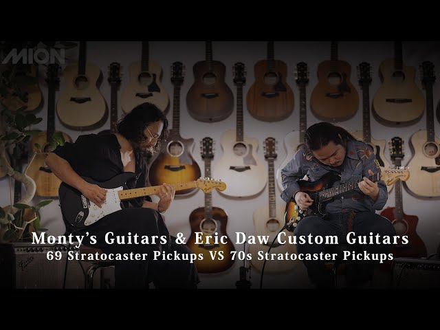Monty's Guitars 69 Strat Pickups & Eric Daw Custom Guitars 70s