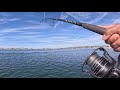 Mission bay fishing on the skiff  winter halibut