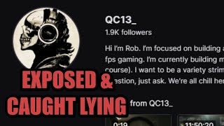 This GAME BANNED Tarkov Streamer Has Been Lying To You All / Exposed Cheating - QC13 TTV