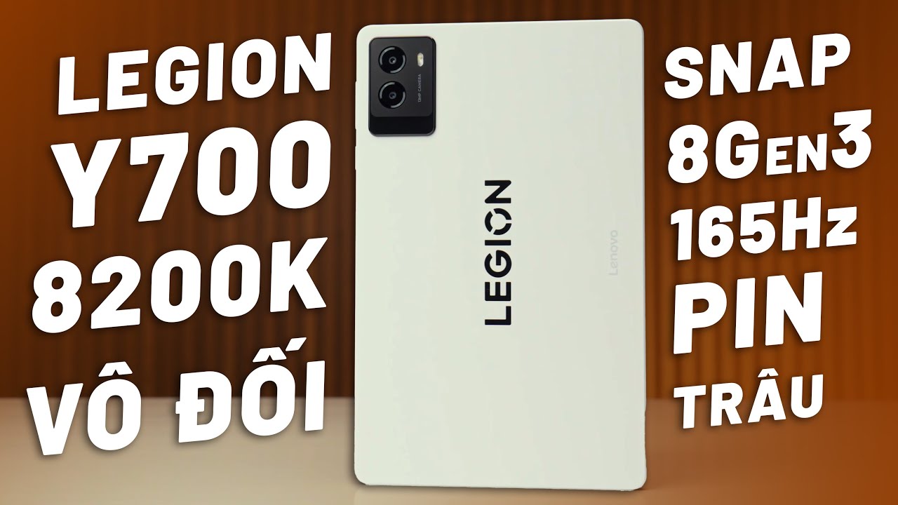 Lenovo Legion 700 (2025) - Hơn 8 Triệu Vua Tablet Gaming, Snap8Gen3, Màn 165Hz, 2 Cổng Sạc!
