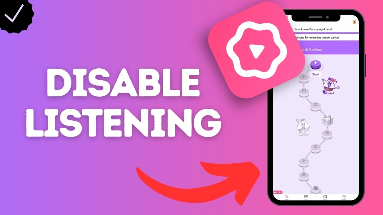 How to Turn Off Listening Quizzes in Cake App (skip audio-based challenges)