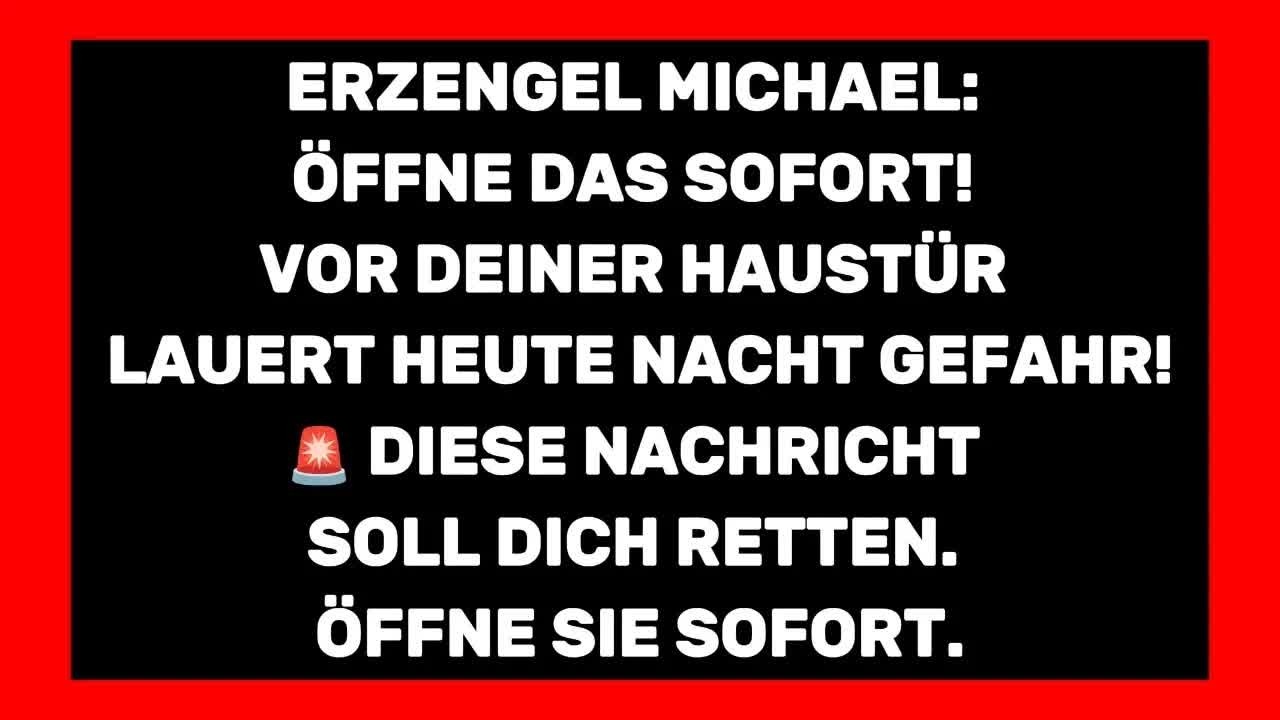 Gehe heute Nacht NICHT schlafen, bevor du diese wichtige Nachricht für dein Zuhause gehört hast!