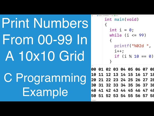 Number Grid To Print
