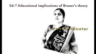 Ed-7- Educational implications of Bruner's theory-VBK